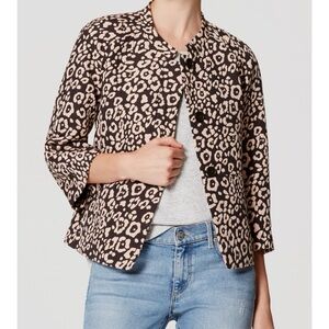 LOFT Spotted Crop Jacket